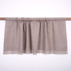 Натуральная льняная штора с кружевом Valance natur, 140x90 см. цена и информация | Занавески | 220.lv