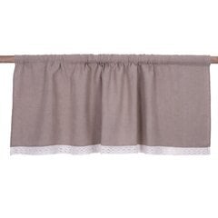 Натуральная льняная штора с кружевом Valance natur, 140x50см. цена и информация | Занавески | 220.lv