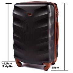 Небольшой чемодан Wings BS402, размер S, для ручной клади, черного цвета цена и информация | Чемоданы, дорожные сумки | 220.lv