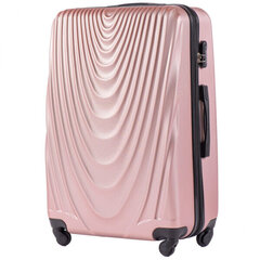 Neliels koferis Wings 304 izmērs S gaiši rozā (rose gold) cena un informācija | Koferi, ceļojumu somas | 220.lv
