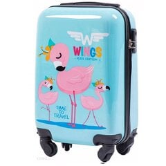 Mazs koferis Wings KD01 izmērs XS Flamingo cena un informācija | Koferi, ceļojumu somas | 220.lv