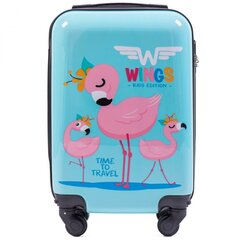 Mazs koferis Wings KD01 izmērs XS Flamingo cena un informācija | Koferi, ceļojumu somas | 220.lv