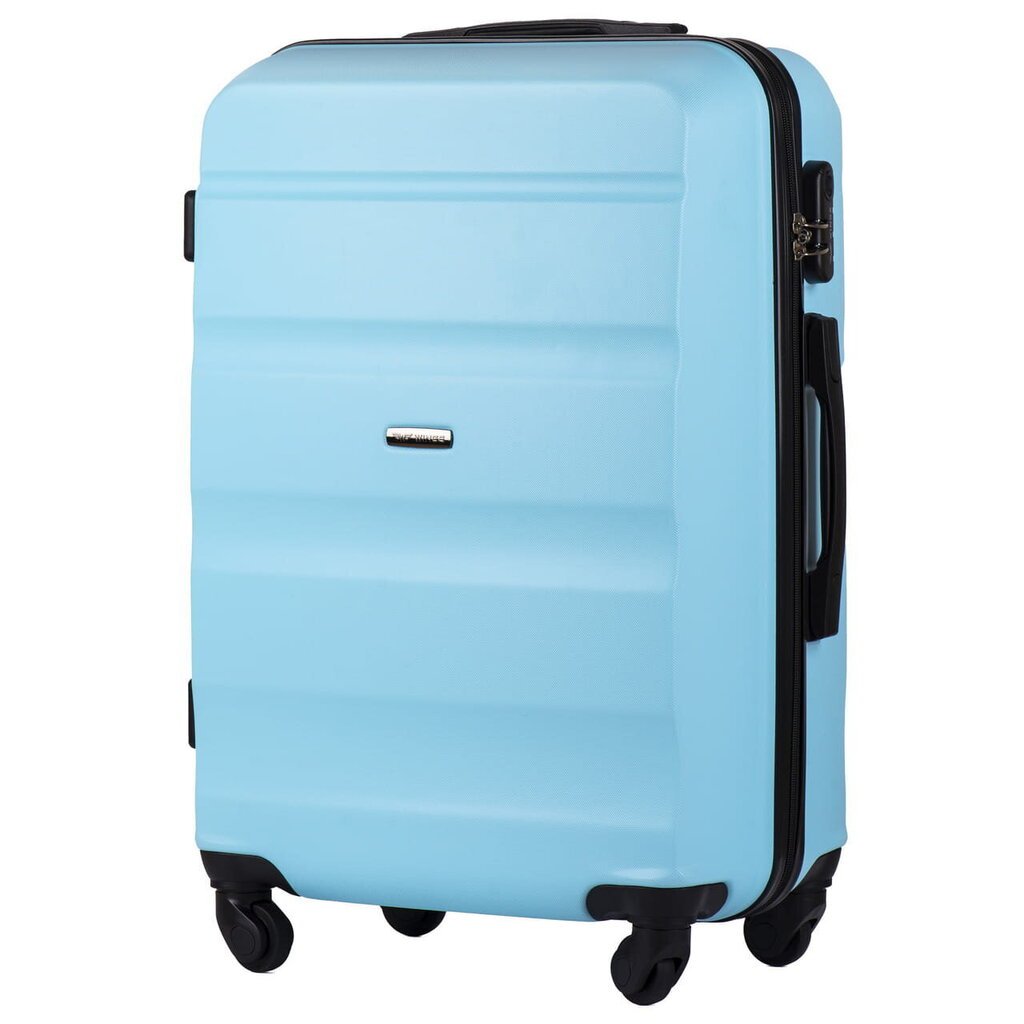 Lielais koferis Wings AT01 izmērs L zils (soft blue) cena un informācija | Koferi, ceļojumu somas | 220.lv