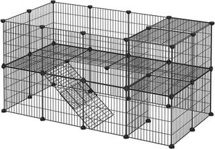 Būris maziem dzīvniekiem Songmics, 2 līmeņi, 143x73x71cm kaina ir informacija | Būri un aksesuāri grauzējiem | 220.lv