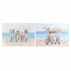 Картина DKD Home Decor Велосипед Средиземноморье (100 x 2,5 x 70 cm) (2 штук) цена и информация | Картины | 220.lv