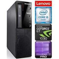 Lenovo Edge 72 SFF i5-3470 4GB 240SSD GT1030 2GB DVD WIN10Pro cena un informācija | Stacionārie datori | 220.lv