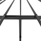 Gultas rāmis ar galvgali vidaXL, 120x200 cm, melns cena un informācija | Gultas | 220.lv