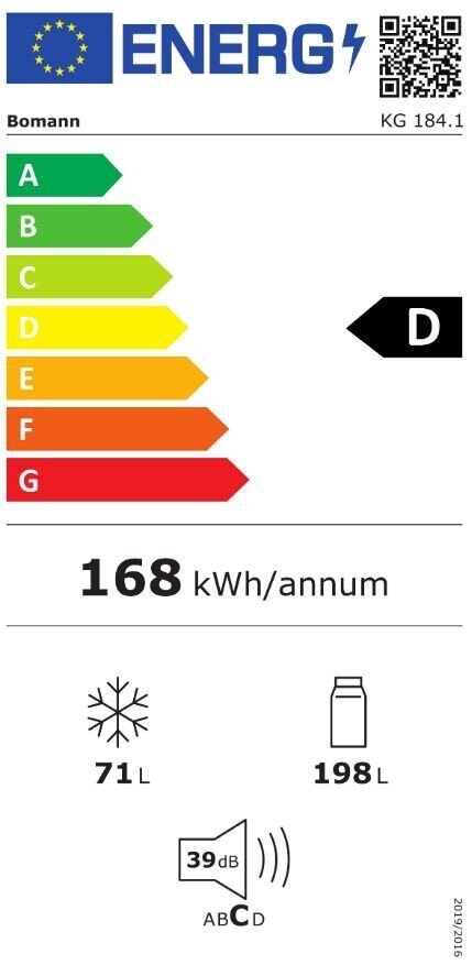 Bomann KG1841IX cena un informācija | Ledusskapji | 220.lv