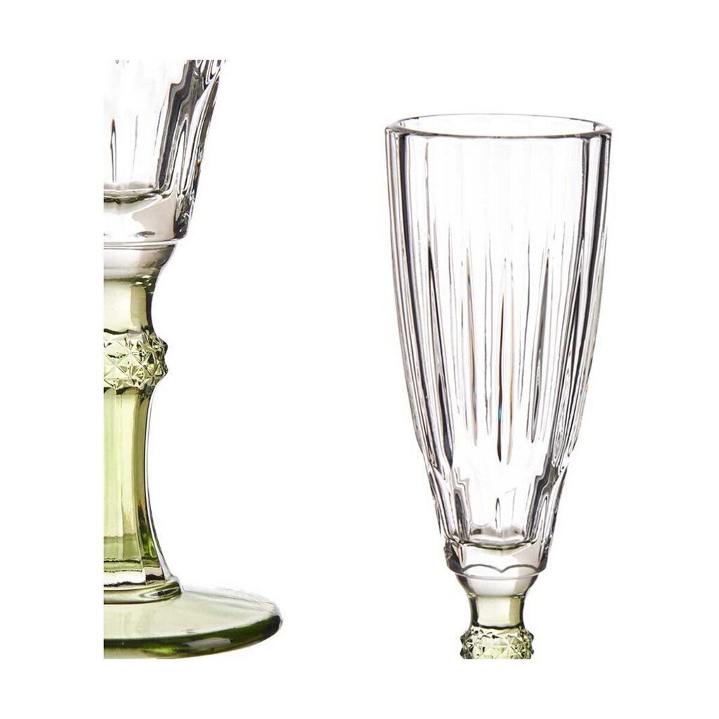 Šampanieša glāze Exotic Stikls Zaļš (170 ml) cena un informācija | Glāzes, krūzes, karafes | 220.lv