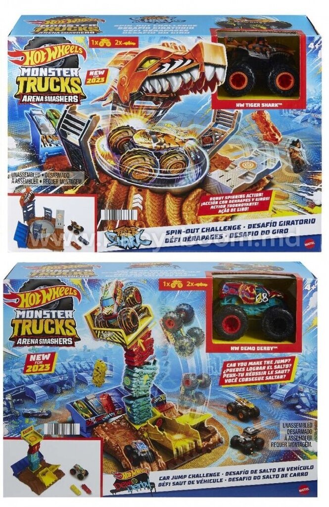 Assorted Daļa no auto trases Hot Wheels Monster Trucks Arena Smashers Semi-Finals цена и информация | Rotaļlietas zēniem | 220.lv