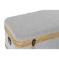 Uzglabāšanas kastes DKD Home Decor Koks Poliesters (80 x 42 x 42 cm) цена и информация | Veļas grozi un mantu uzglabāšanas kastes | 220.lv