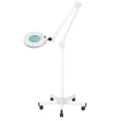 Профессиональная косметологическая LED лампа-лупа S5 5D, белого цвета (с подставкой) цена и информация | Мебель для салонов красоты | 220.lv