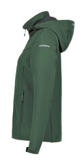 Женская softshell куртка Icepeak BRENHAM, темно-зеленая цена и информация | Женские куртки | 220.lv