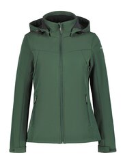 Женская softshell куртка Icepeak BRENHAM, темно-зеленая цена и информация | Женские куртки | 220.lv