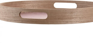 поднос для закусок DKD Home Decor Scandi Розовый Белый 35 x 35 x 5 cm Деревянный MDF (3 штук) цена и информация | Посуда, тарелки, обеденные сервизы | 220.lv