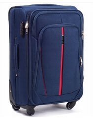 Большой чемодан Wings 1706, L, синий цена и информация | Чемоданы, дорожные сумки | 220.lv
