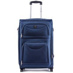 Средний чемодан Wings 6802, М, синий цена и информация | Чемоданы, дорожные сумки | 220.lv