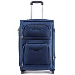 Большой чемодан Wings 6802, L, синий цена и информация | Чемоданы, дорожные сумки | 220.lv