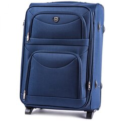 Большой чемодан Wings 6802, L, синий цена и информация | Чемоданы, дорожные сумки | 220.lv