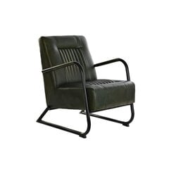 Сиденье DKD Home Decor Чёрный Металл Кожа Зеленый (62 x 82 x 84 cm) цена и информация | Кресла в гостиную | 220.lv