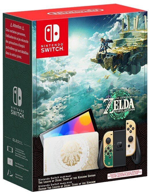 Nintendo Switch OLED - The Legend of Zelda: Tears of the Kingdom Edition cena un informācija | Spēļu konsoles | 220.lv