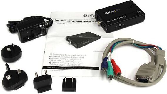 Adapteris StarTech VID2VGATV2 S-Video VGA cena un informācija | Adapteri un USB centrmezgli | 220.lv