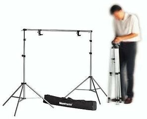 Manfrotto komplekts 1314B Set Stands+Support+Bag cena un informācija | Apgaismojums fotografēšanai | 220.lv