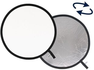 Manfrotto reflektors 50cm, sudrabots, balts cena un informācija | Apgaismojums fotografēšanai | 220.lv