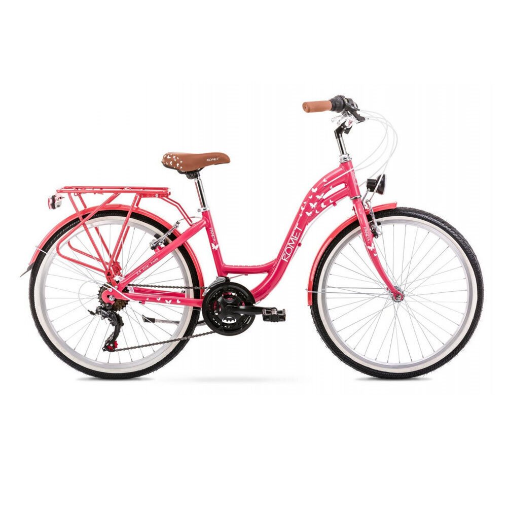 Bērnu velosipēds Romet Panda 1 24" Alu 2023, rozā цена и информация | Velosipēdi | 220.lv