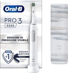 Oral-B Pro 3 3500 Limited Edition, White cena un informācija | Elektriskās zobu birstes | 220.lv