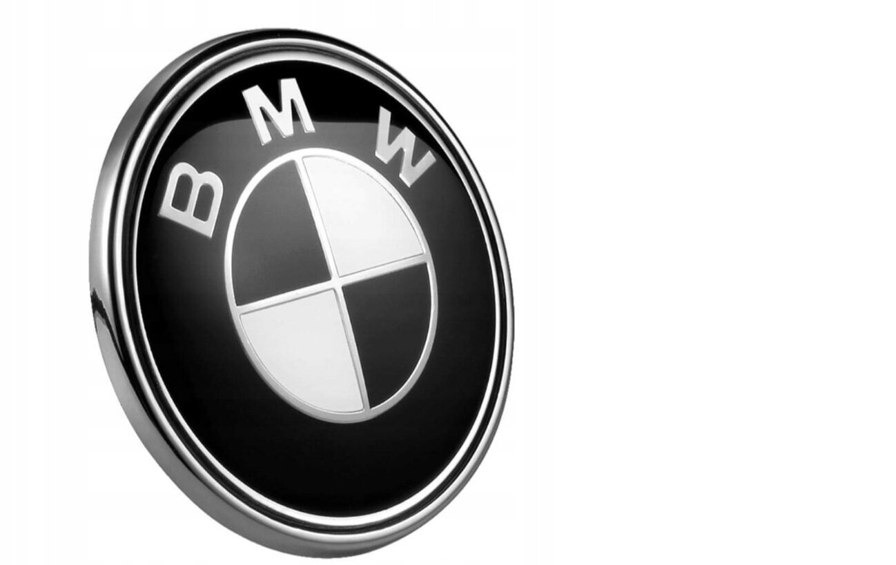 BMW emblēma, 74 mm (melna) cena un informācija | Auto piederumi | 220.lv