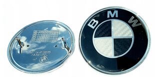 BMW emblēma, 74 mm (melna) cena un informācija | Auto piederumi | 220.lv