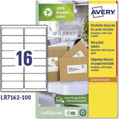 Printera birkas Avery LR7162 99,1 x 33,9 mm Balts 100 Loksnes (5 gb.) cena un informācija | Kancelejas preces | 220.lv