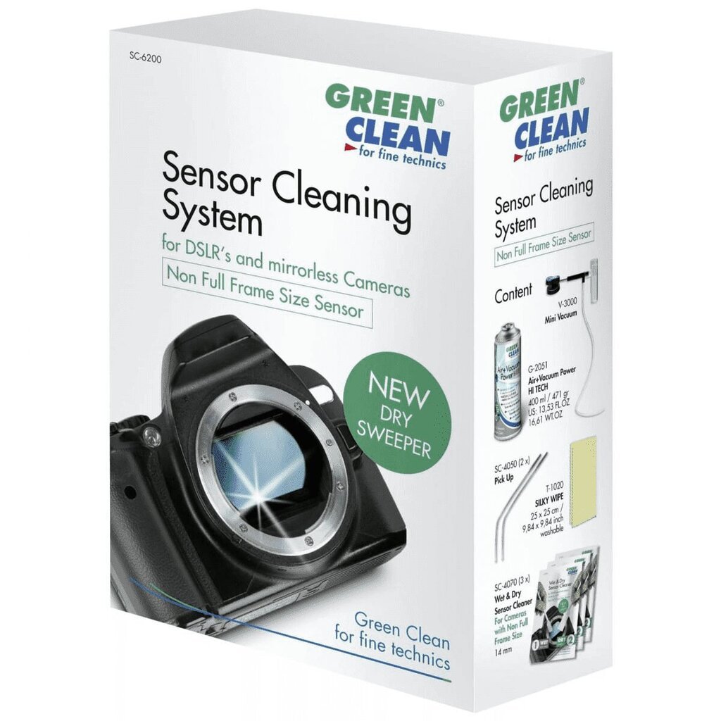 Green Clean sensora tīrīšanas komplekts SC-6200 cena un informācija | Citi piederumi fotokamerām | 220.lv