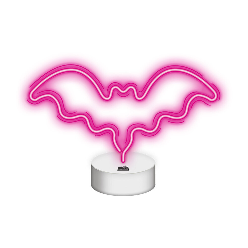 Neona dekors uz statīva BAT rozā NNE07 cena un informācija | Sienas lampas | 220.lv