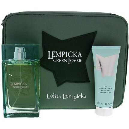 Dāvanu komplekts Lolita lempicka green lover: EDT 100 ml, balzams pēc skūšanās 75 ml, maisiņš cena un informācija | Vīriešu smaržas | 220.lv