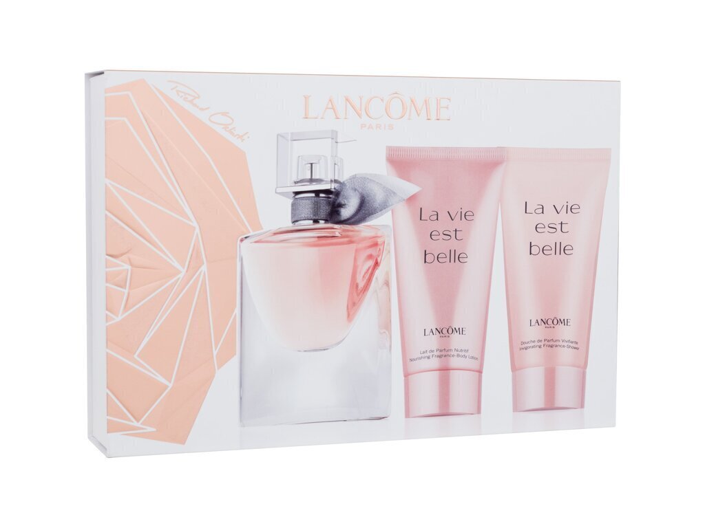 Komplekts Lancome La Vie Est Belle sievietēm: parfimērijas ūdens, 30 ml + ķermeņa losjons, 50 ml + dušas želeja, 50 ml cena un informācija | Sieviešu smaržas | 220.lv