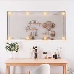 Sienas spogulis ar LED gaismām vidaXL, 50x100 cm цена и информация | Зеркала | 220.lv