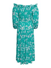Женское платье YAS 26030184*01, зелёное/белое цена и информация | Платья | 220.lv