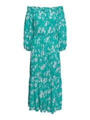 Женское платье YAS 26030184*01, зелёное/белое цена и информация | Платья | 220.lv