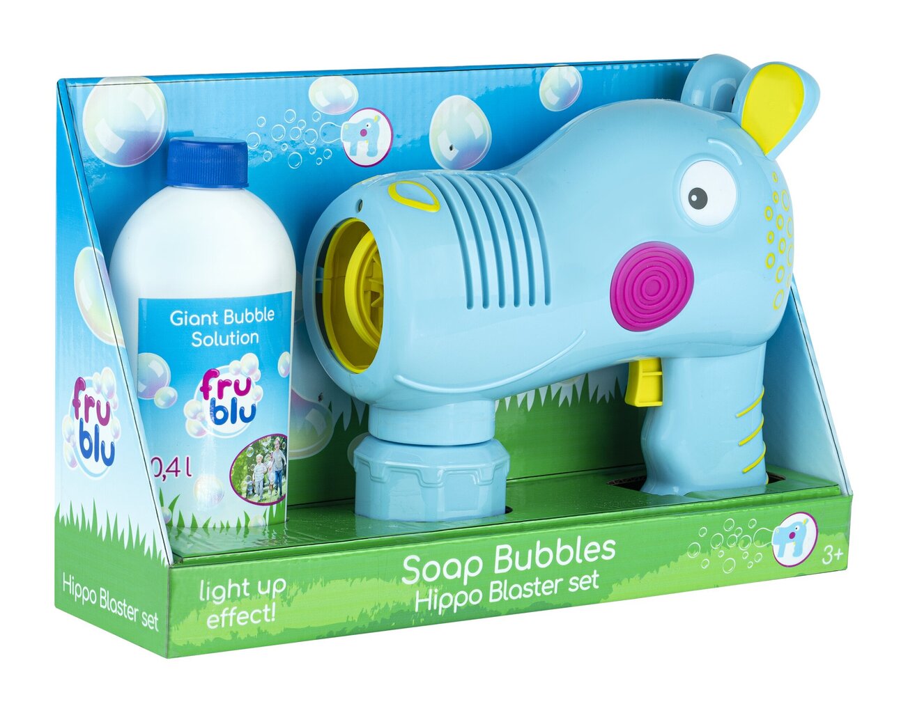 Ziepju burbuļu aparāts Hippo Blaster TM Toys 0161, zils cena un informācija | Ūdens, smilšu un pludmales rotaļlietas | 220.lv