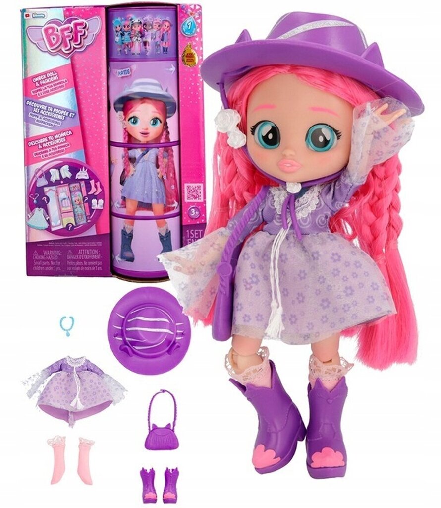 Lelle IMC Toys BFF Fashion Doll Katie 904347, 20 cm cena un informācija | Rotaļlietas meitenēm | 220.lv