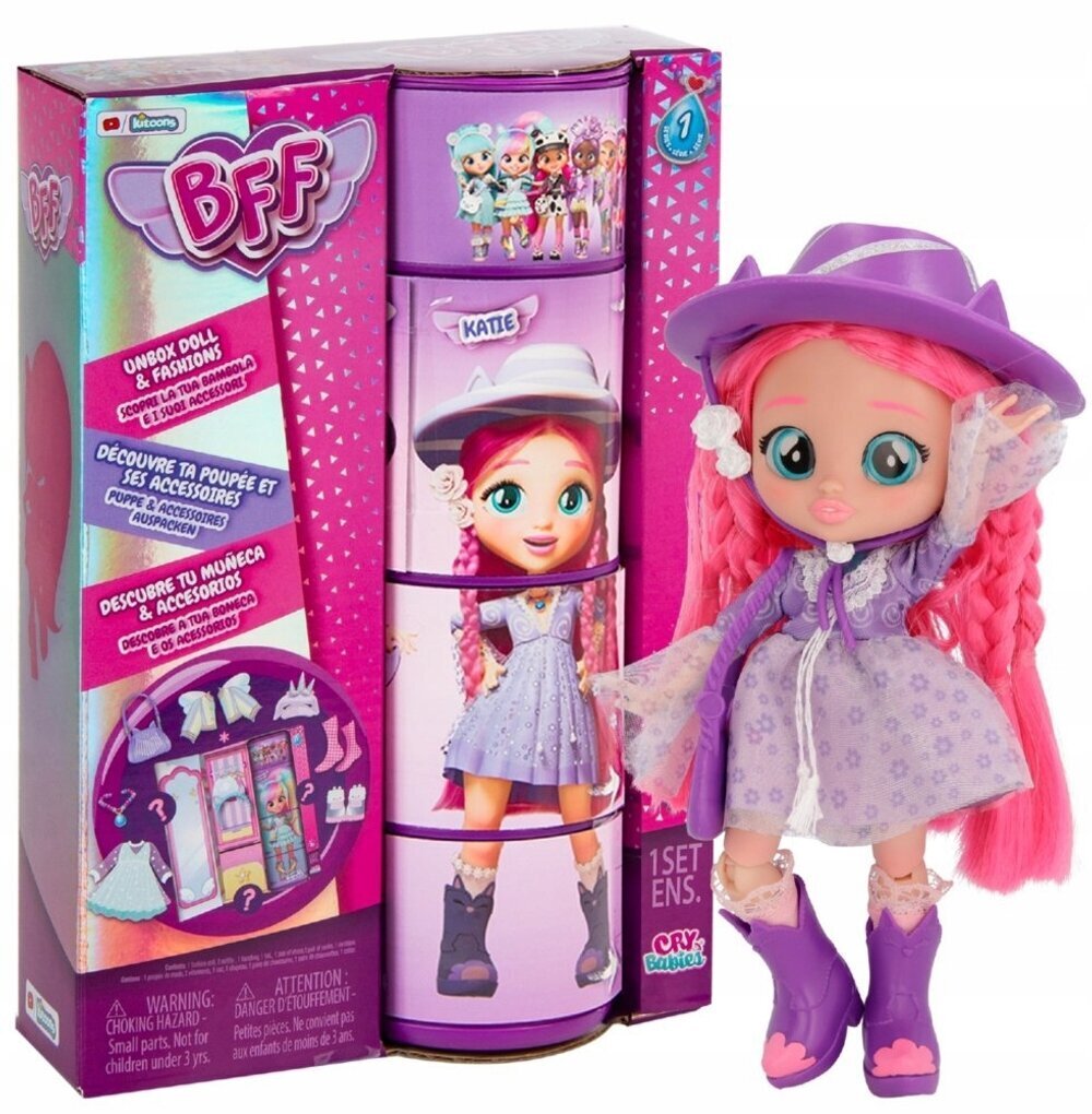 Lelle IMC Toys BFF Fashion Doll Katie 904347, 20 cm cena un informācija | Rotaļlietas meitenēm | 220.lv