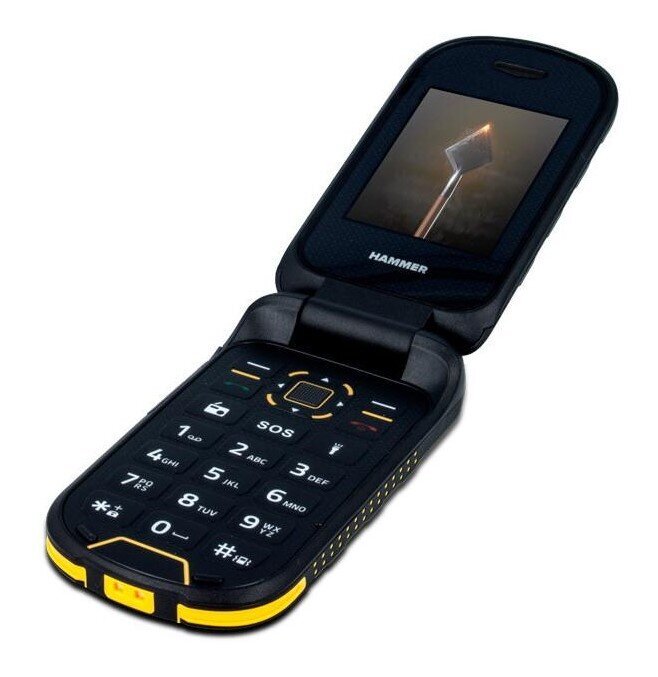 myPhone Hammer Bow Dual SIM Black/Yellow cena un informācija | Mobilie telefoni | 220.lv