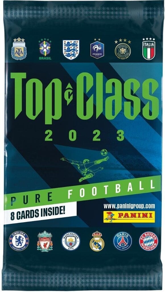 Futbola kāršu komplekts TOP CLASS 2023, 8 gab. цена и информация | Kolekcionējamas kartiņas | 220.lv