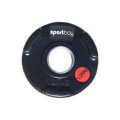 Olimpiskie gumijas svaru diski Sportbay® 1,25kg цена и информация | Гантели, гири, штанги | 220.lv