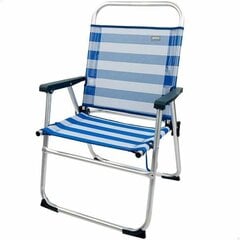 Складной стул Color Baby Моряк Алюминий Белый Тёмно Синий цена и информация | Туристическая мебель | 220.lv