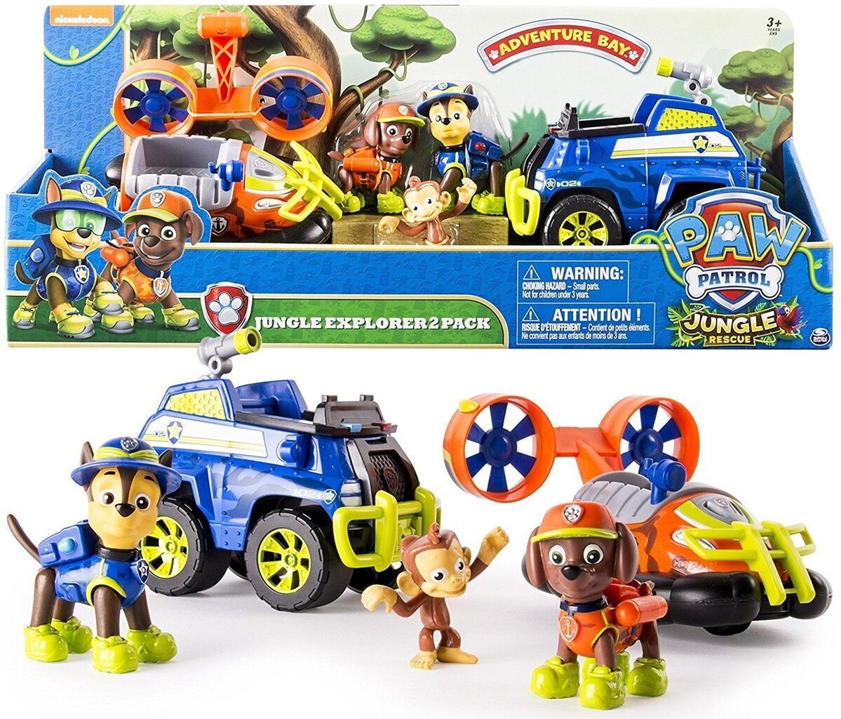 Lidmašīna uz gaisa spilvena un radiolokators ar figūrām Paw Patrol Jungle Rescue Chase цена и информация | Rotaļlietas zēniem | 220.lv