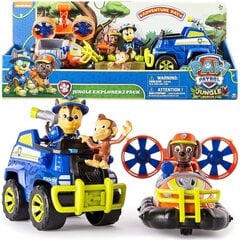 Lidmašīna uz gaisa spilvena un radiolokators ar figūrām Paw Patrol Jungle Rescue Chase cena un informācija | Rotaļlietas zēniem | 220.lv