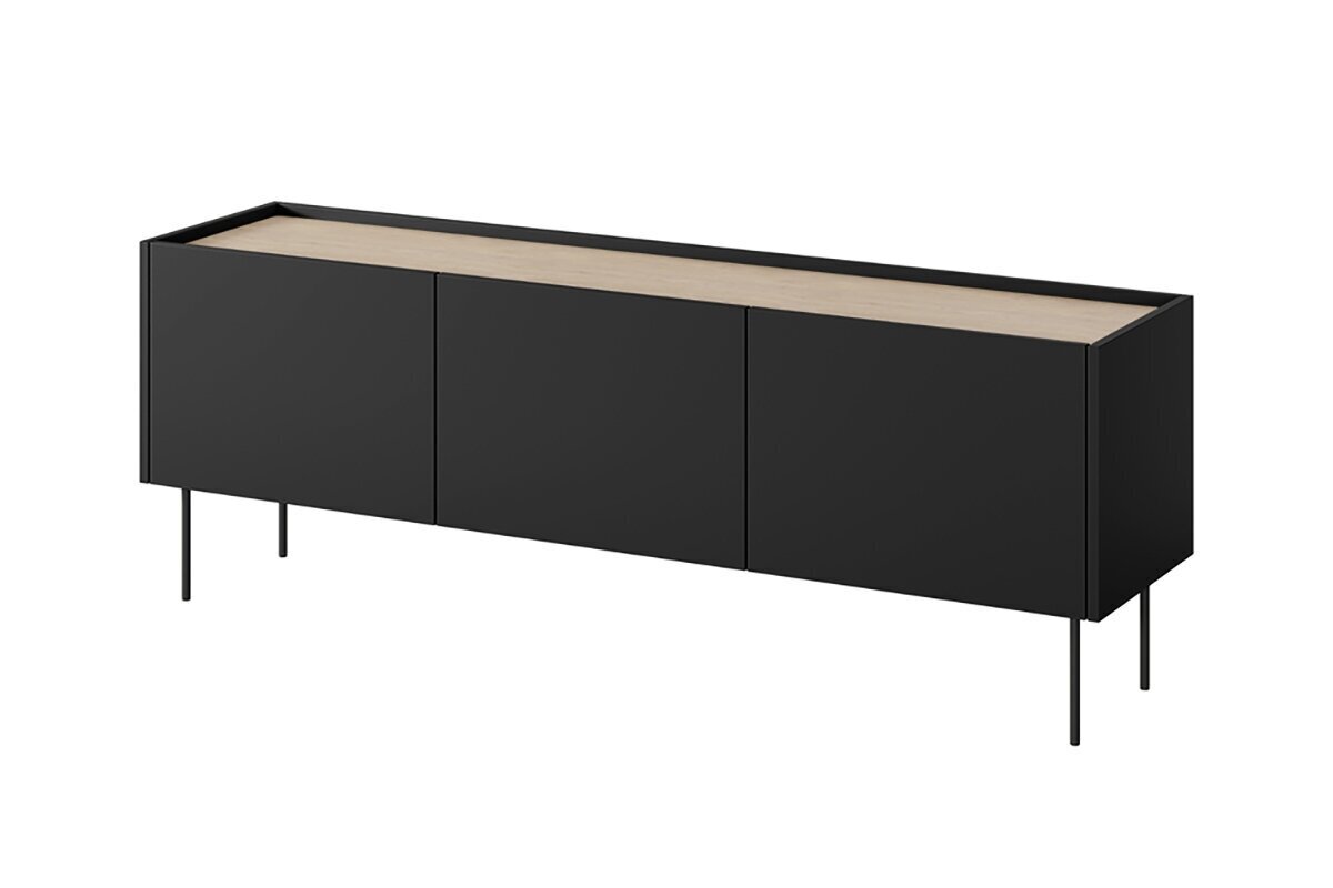 TV galdiņš Bogart Desin 170 3D1SZ, melns cena un informācija | TV galdiņi | 220.lv